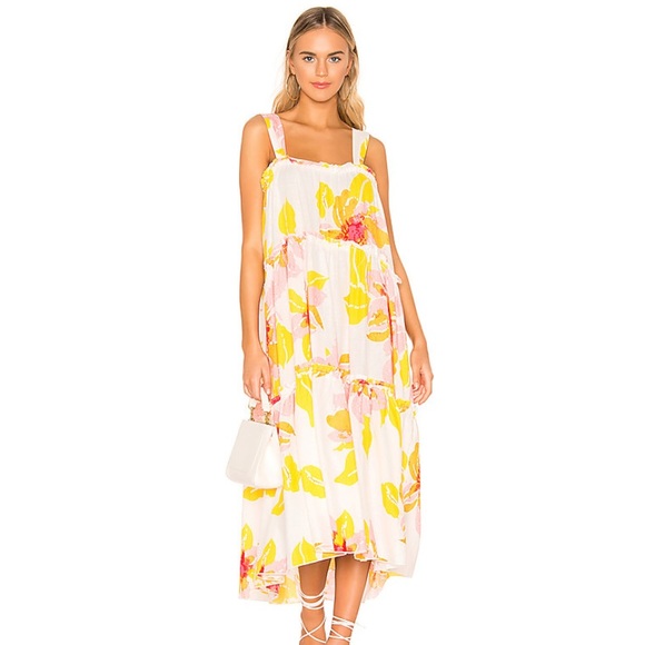 Free People Moonshine Floral Midi Dress - Picture 1 of 11